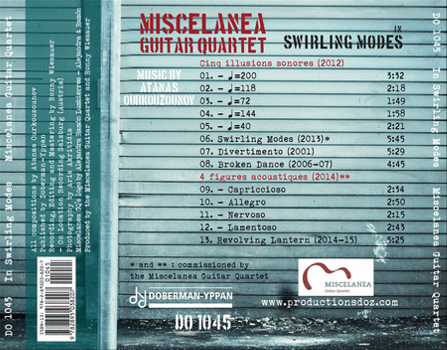 Swirling Modes Miscelanea guitar quartet - CD Guitar Ensemble scores gallery preview page 2