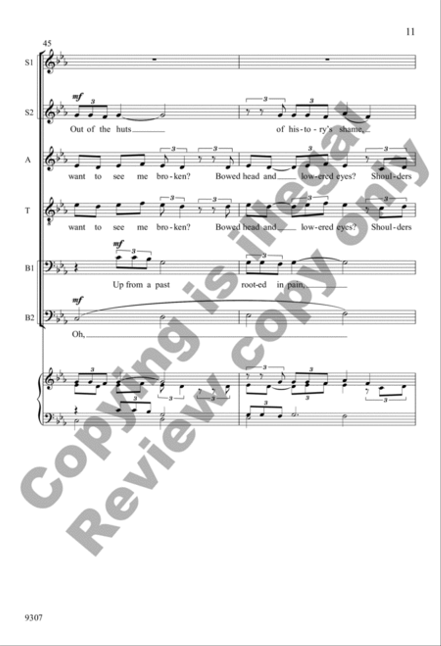 Like Moons and Like Suns, I'll Rise 4-Part scores gallery preview page 11