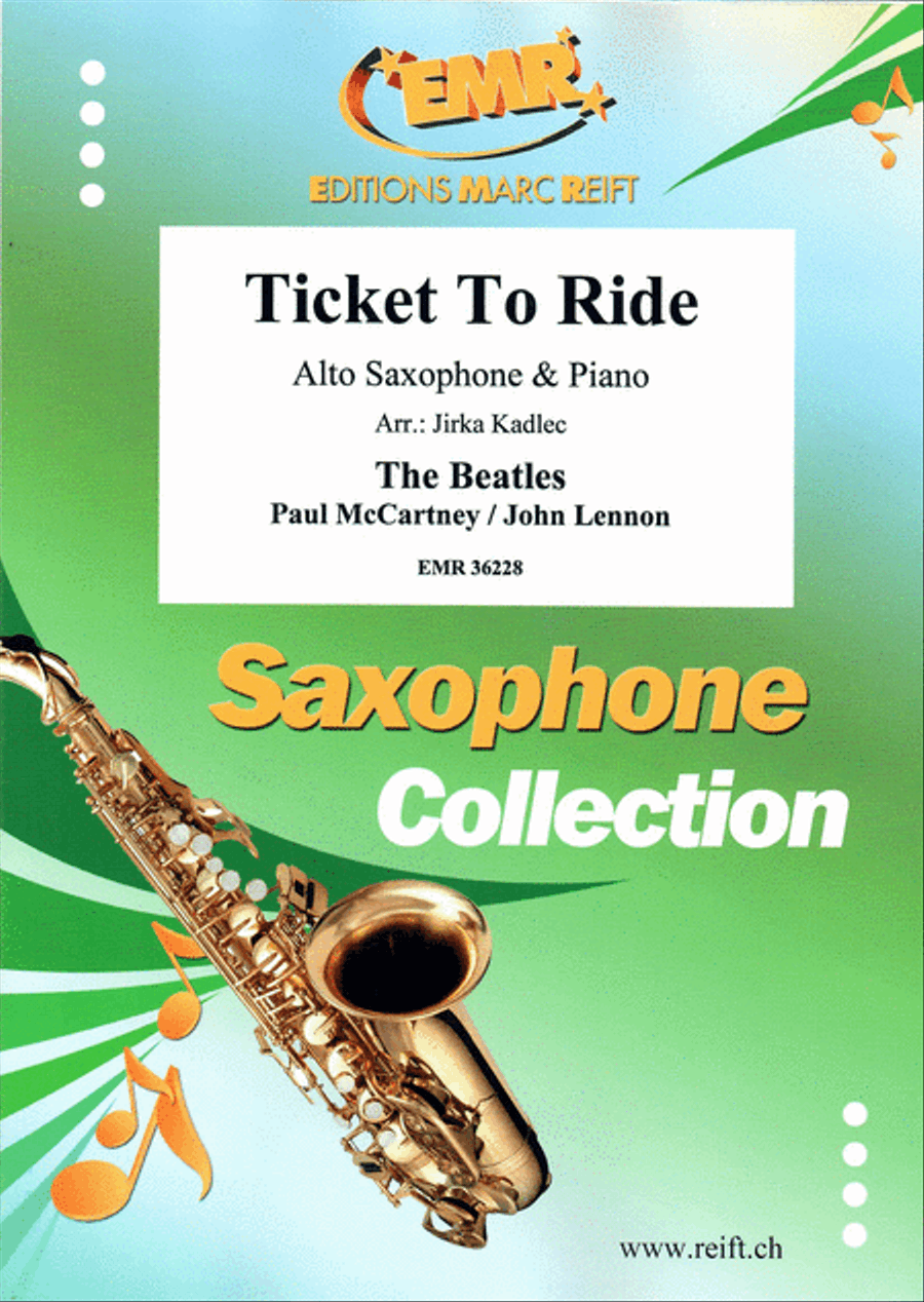 Ticket To Ride Alto Saxophone scores gallery preview page 1