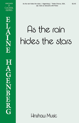 Book cover for As the Rain Hides the Stars