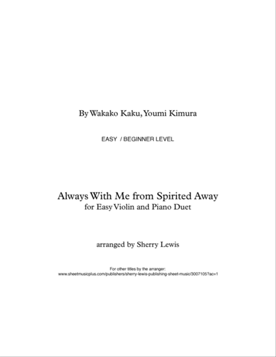 Itsumo Nandodemo (always With Me) String Duet scores gallery preview page 2