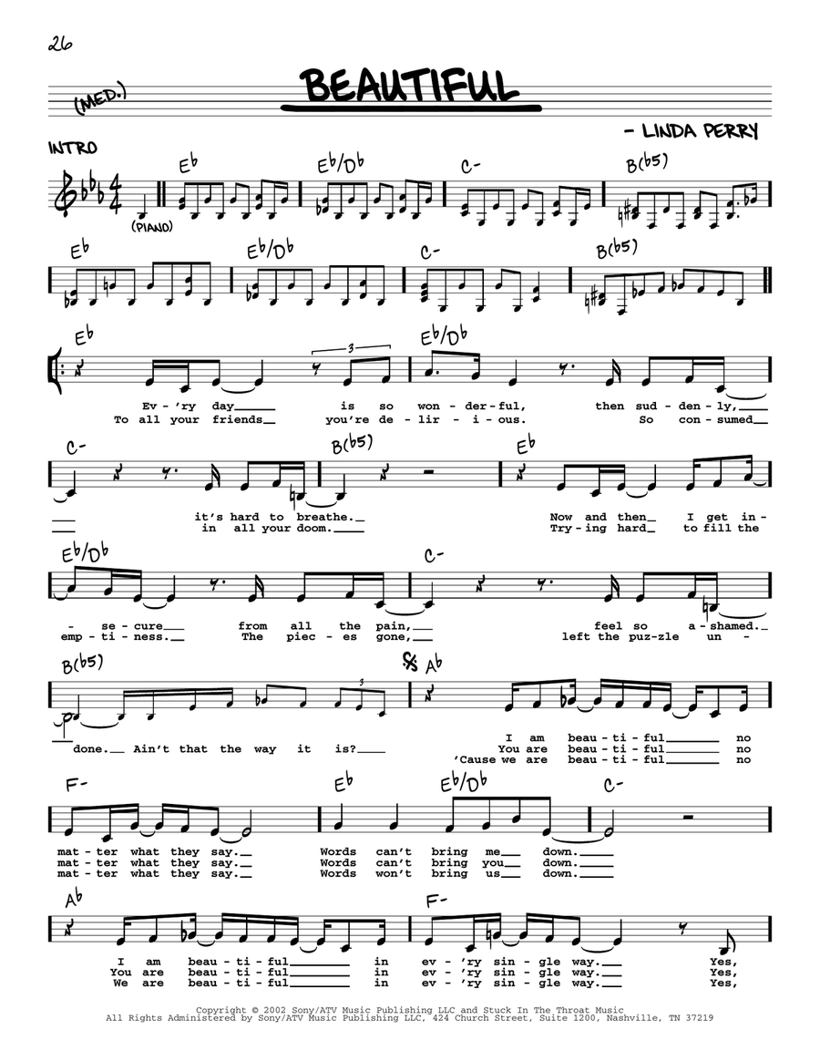 Beautiful Voice scores gallery preview page 1