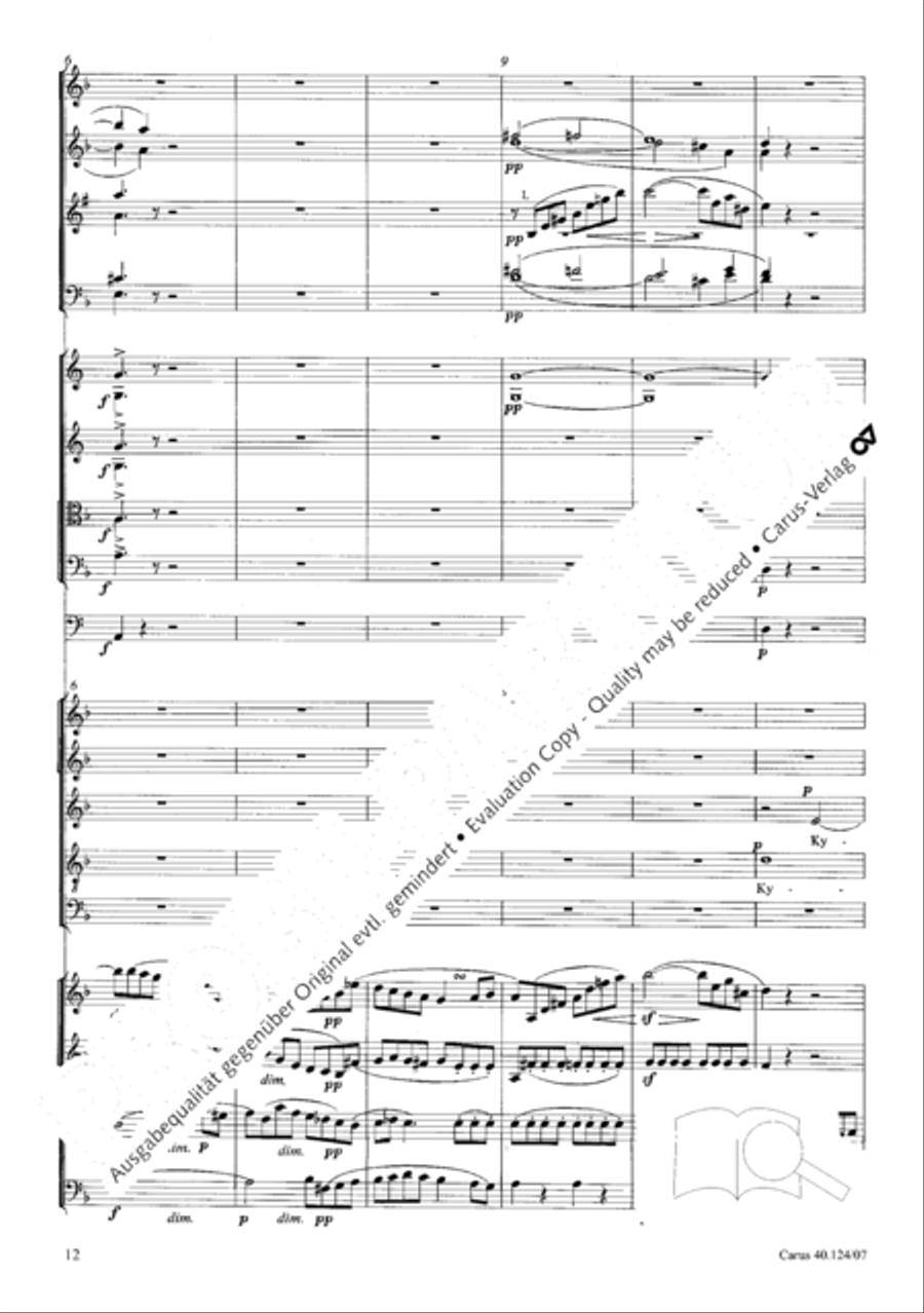 Kyrie in d + Herr Gott, dich loben wir Orchestra scores gallery preview page 13