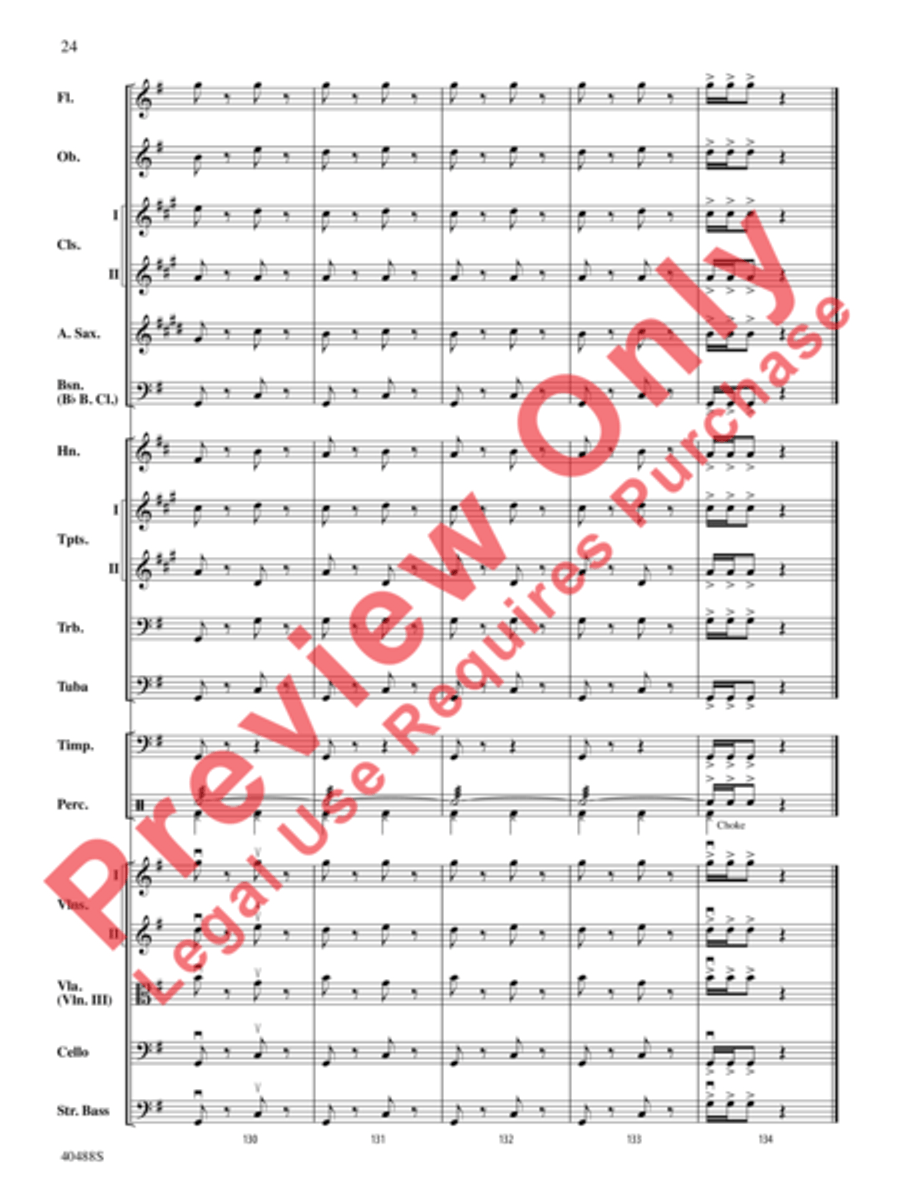 Overture to Die Fledermaus Full Orchestra scores gallery preview page 25