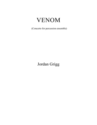 Venom (Concerto for Percussion Ensemble) Score and Parts