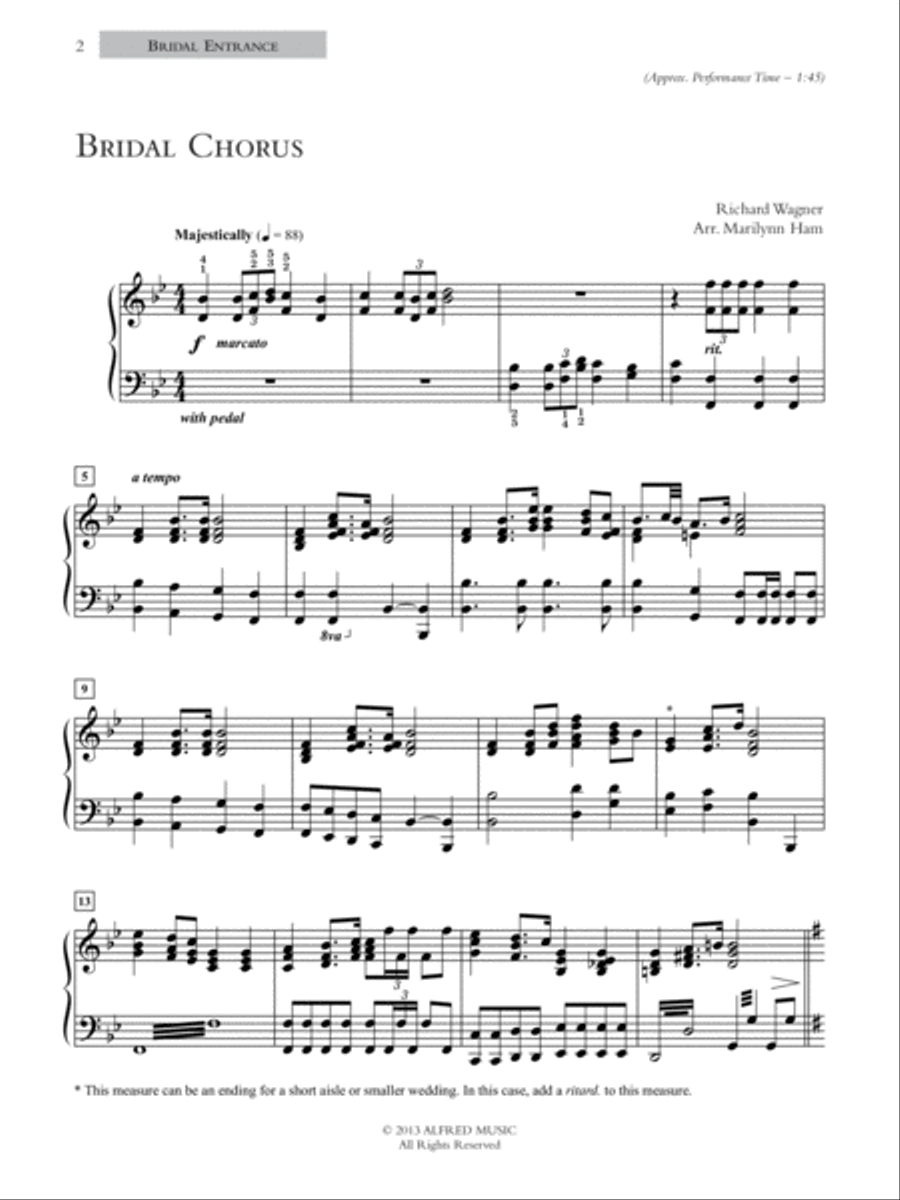 A Glorious Wedding Celebration Piano Solo scores gallery preview page 3