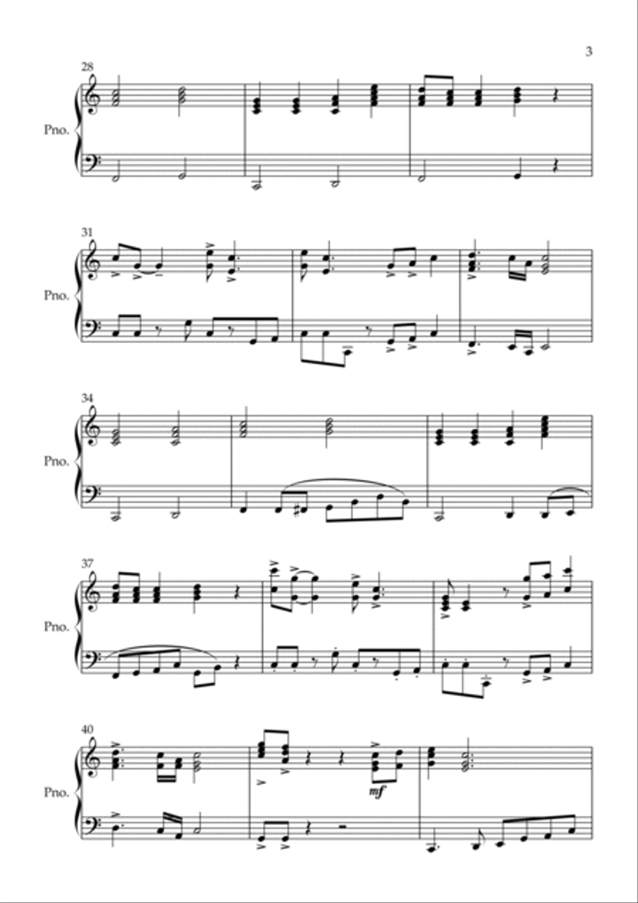 My Girl Piano Solo scores gallery preview page 3