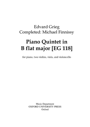 Piano Quintet in B flat major (EG 118)