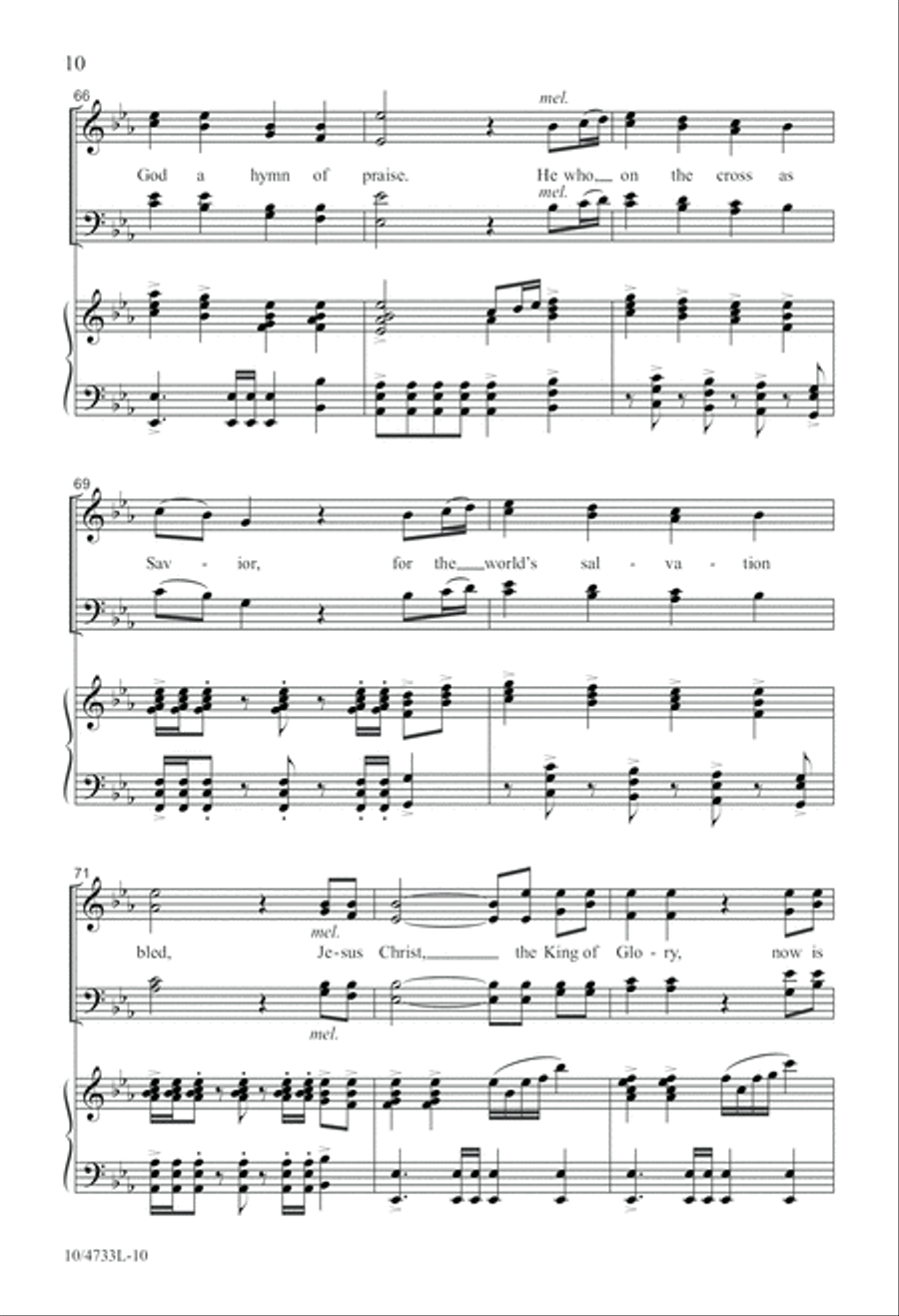 His Glories Now We Sing His Glories Now We Sing 4-Part scores gallery preview page 10