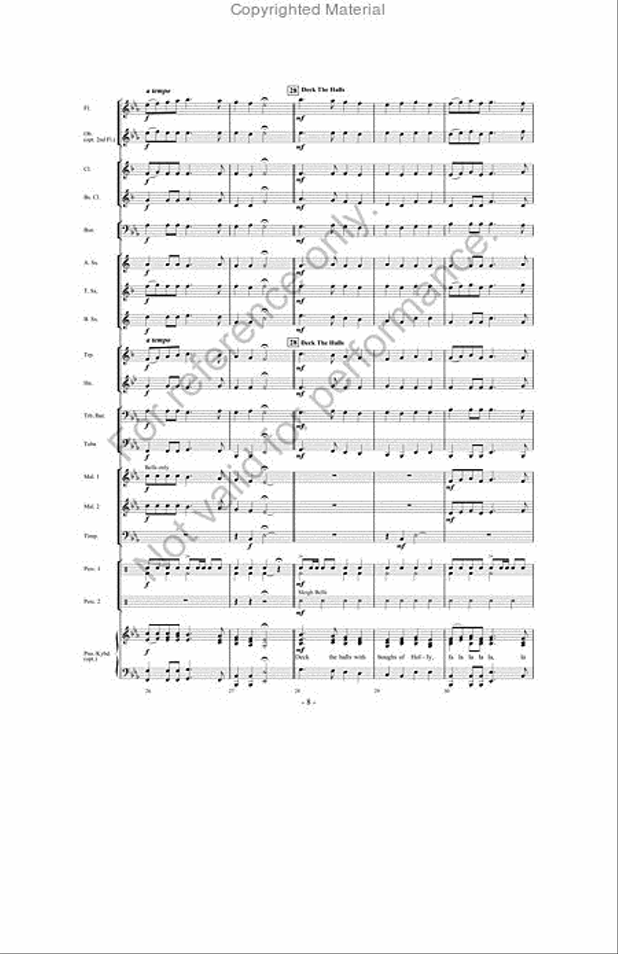 Songs Of Christmas Cheer! Concert Band scores gallery preview page 7