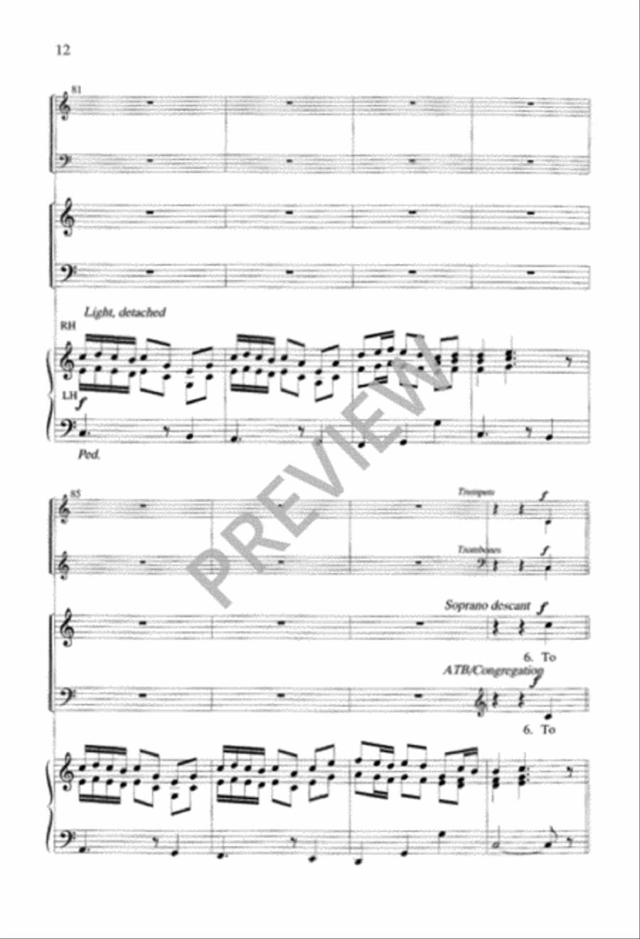 From God the Father, Virgin-Born 4-Part scores gallery preview page 13