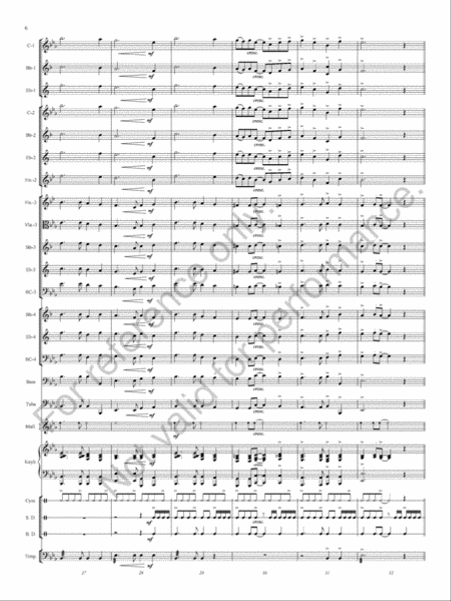 Ashland Park Concert Band scores gallery preview page 8
