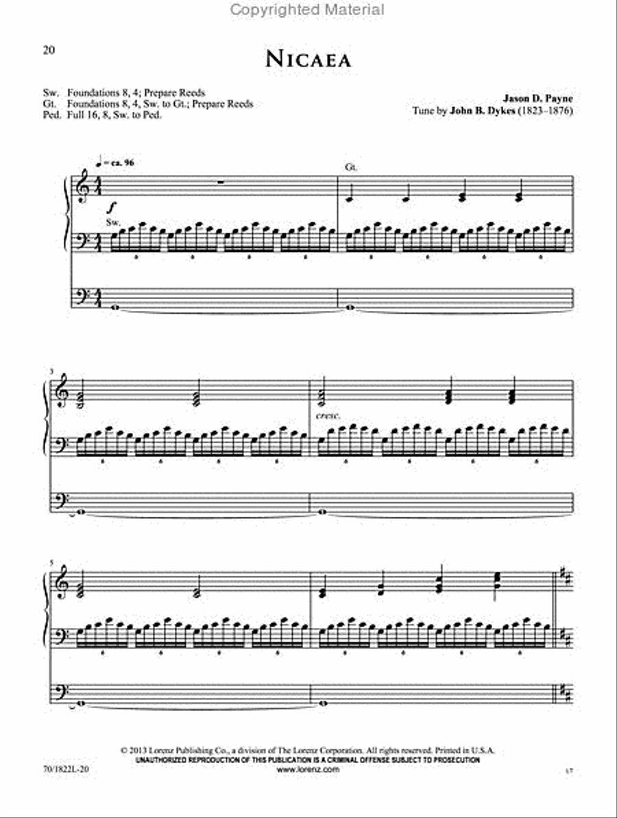 Dynamic Hymn Introductions for Organ Organ Solo scores gallery preview page 3