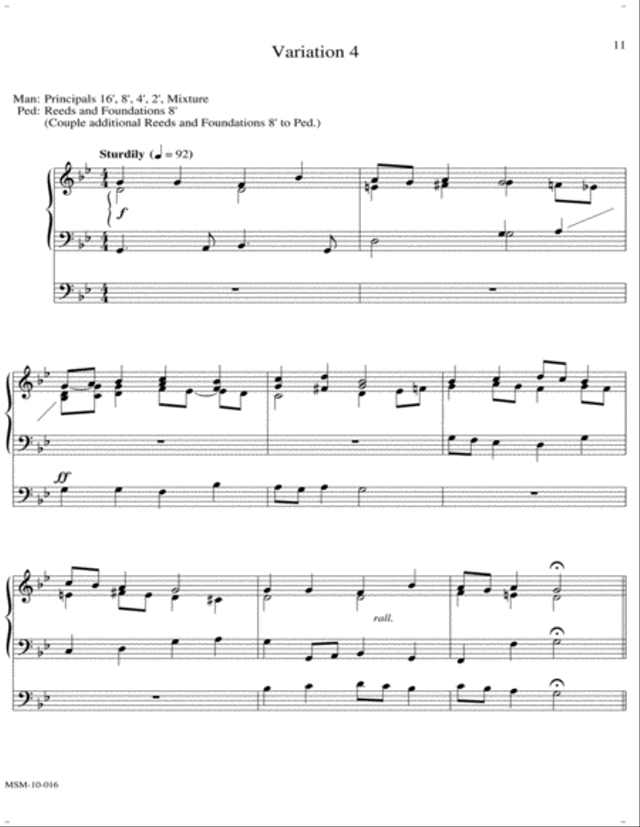 Variations on Nun komm, der Heiden Heiland Organ scores gallery preview page 7