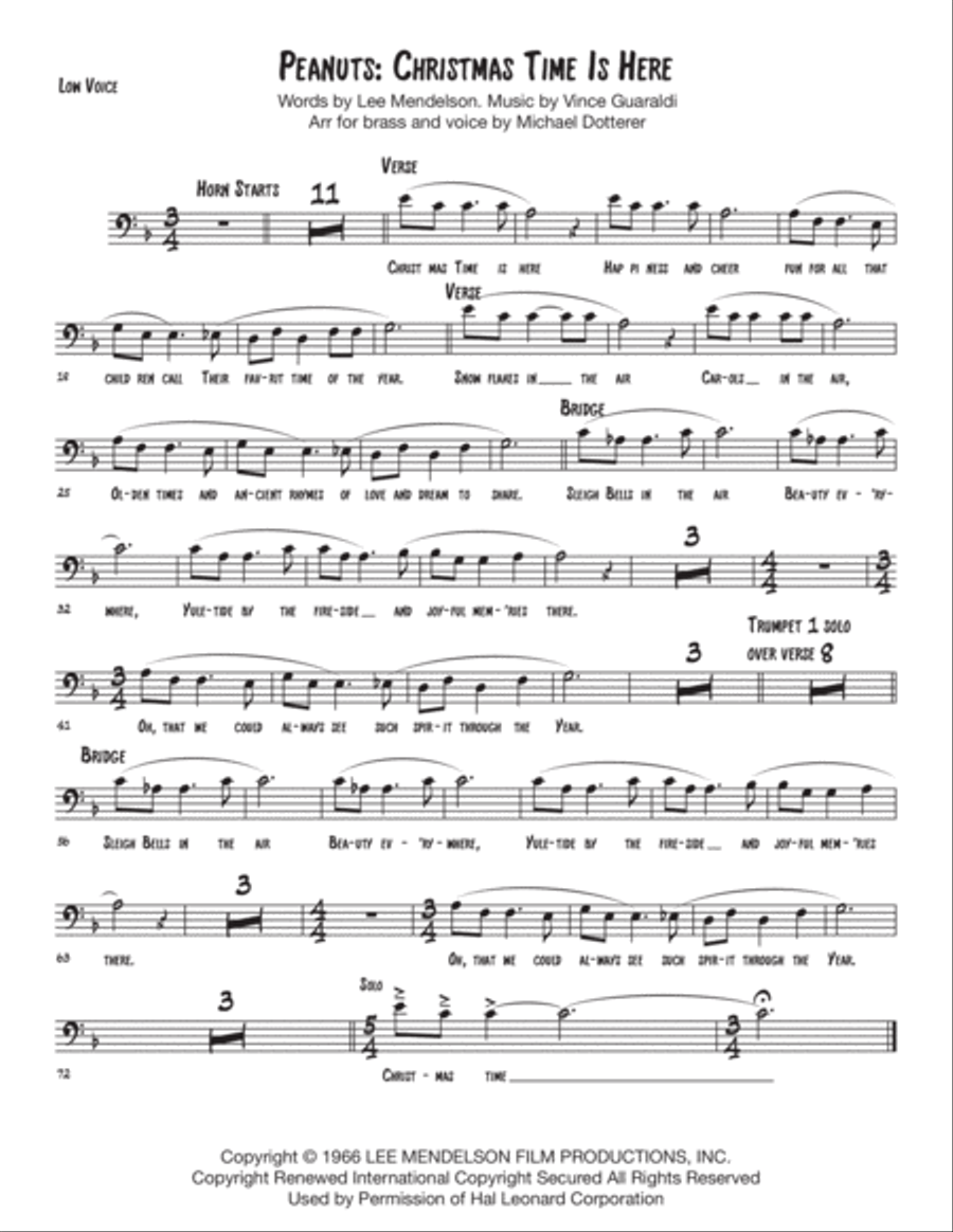 Christmas Time Is Here Large Ensemble scores gallery preview page 4