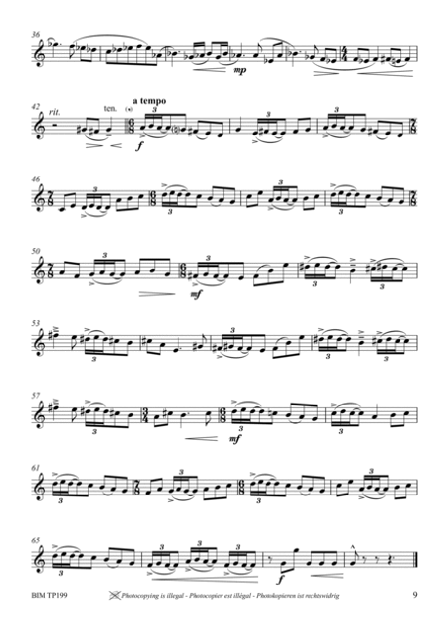 Sonata breve Trumpet Solo scores gallery preview page 8