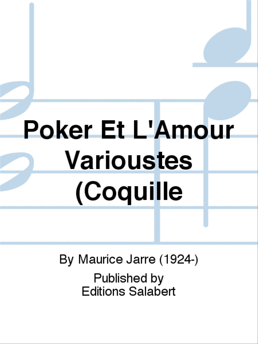 Poker Et L'Amour Varioustes (Coquille Voice Solo scores gallery preview page 1