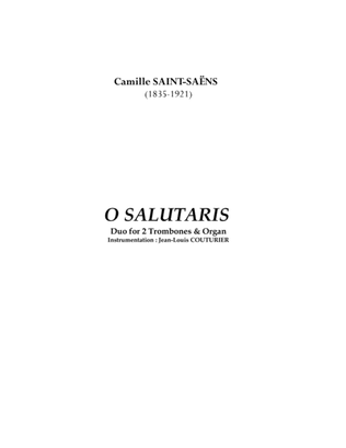Book cover for O Salutaris, Duet for Trombones and Organ