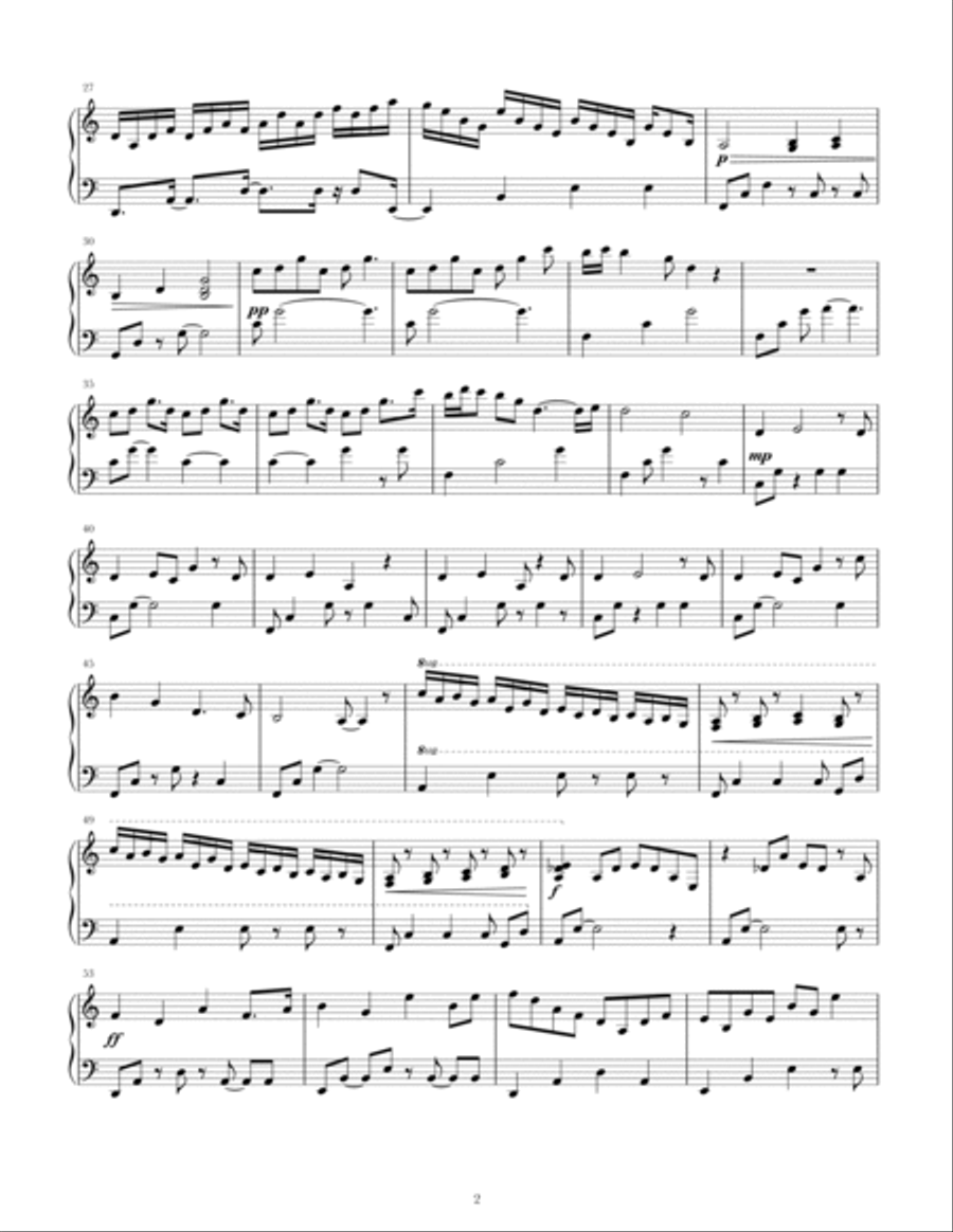 Nostalgia Piano Solo scores gallery preview page 2