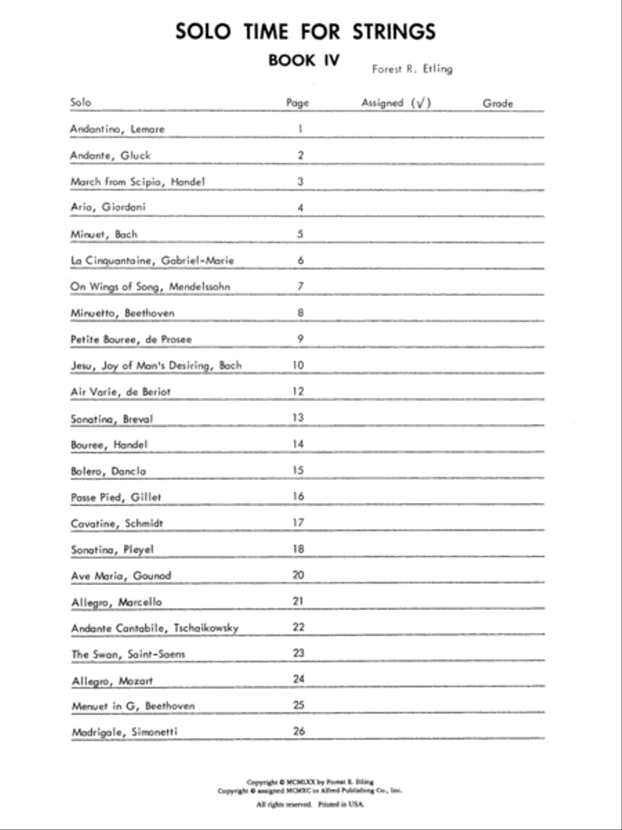 Solo Time for Strings, Book 4 Chamber Orchestra scores gallery preview page 2
