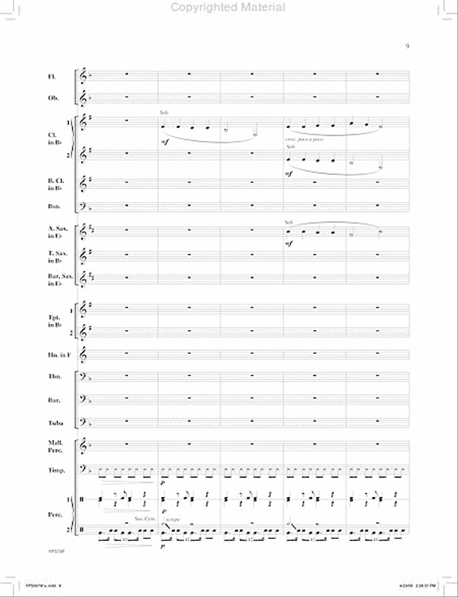 Whispering Pines Concert Band scores gallery preview page 10