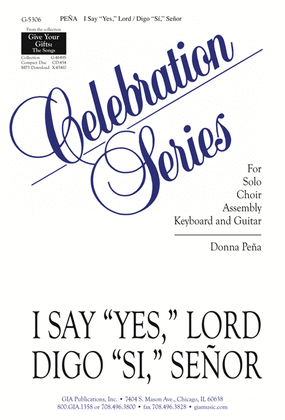 Book cover for I Say "Yes," Lord / Digo "Sí," Señor - Guitar edition