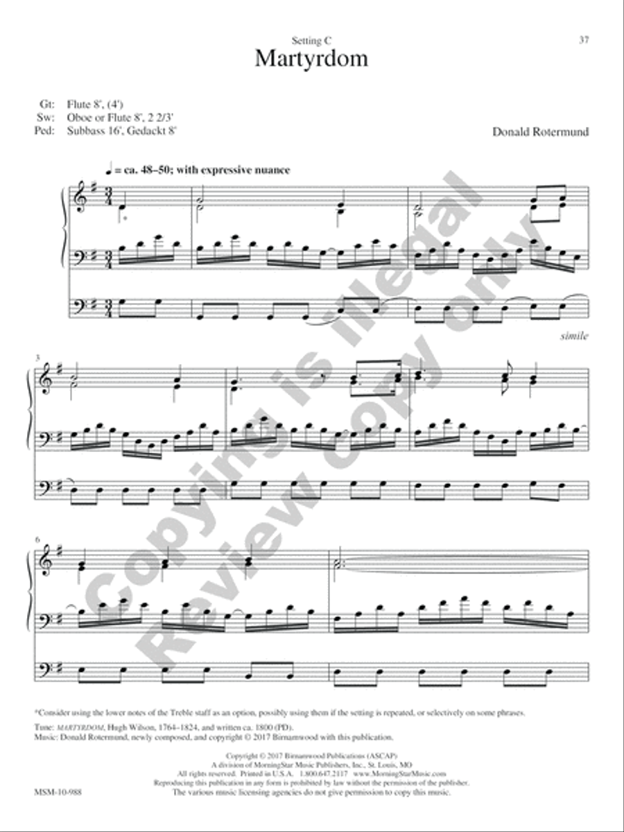 36 Flexible Hymn-Based Extemporizations Organ scores gallery preview page 49