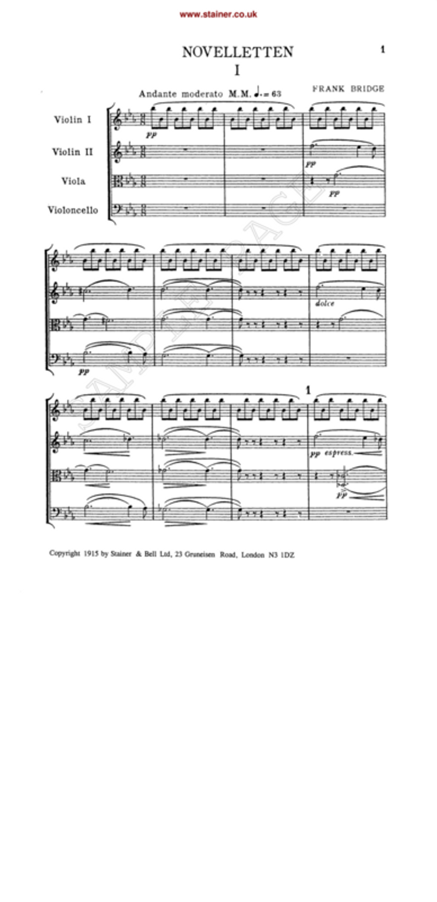Novelleten Novelleten String Quartet scores gallery preview page 2
