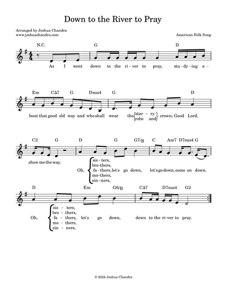 Down to the River to Pray (Lead Sheet)
