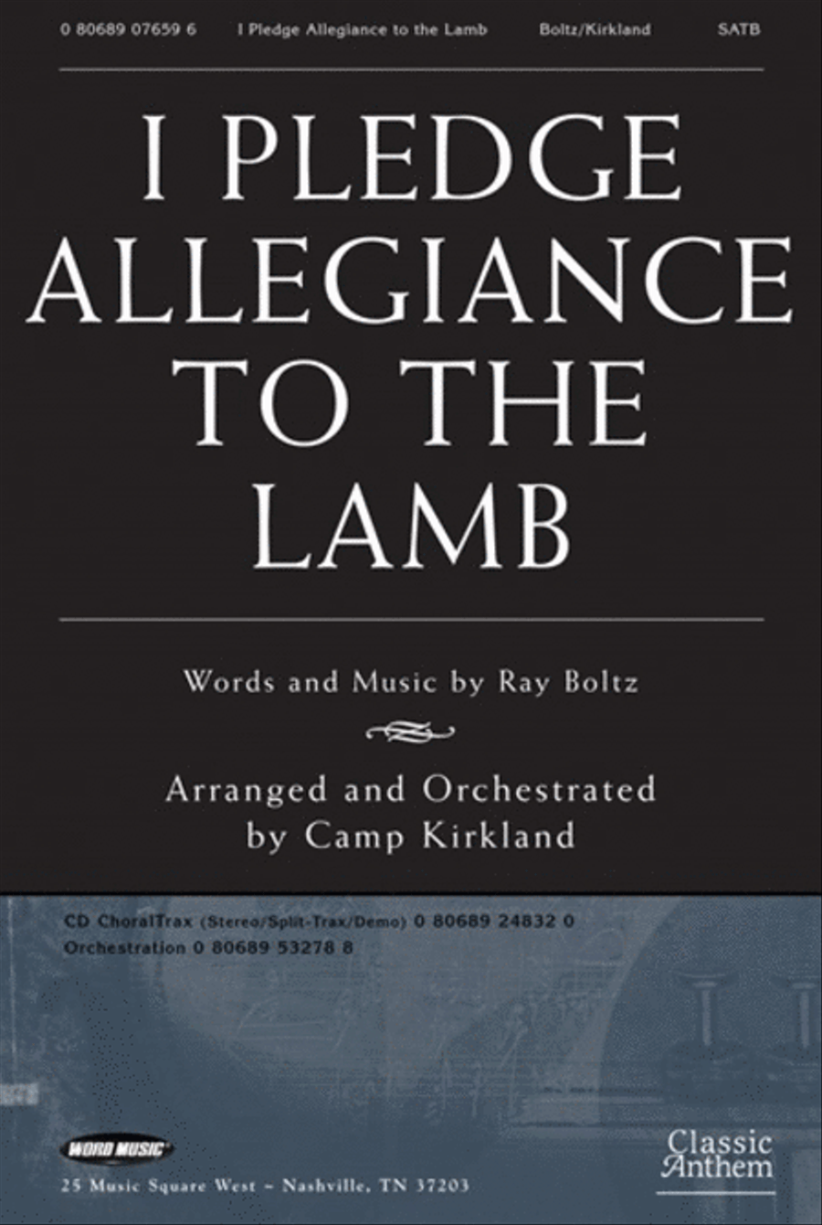 I Pledge Allegiance To The Lamb - Anthem 4-Part scores gallery preview page 1