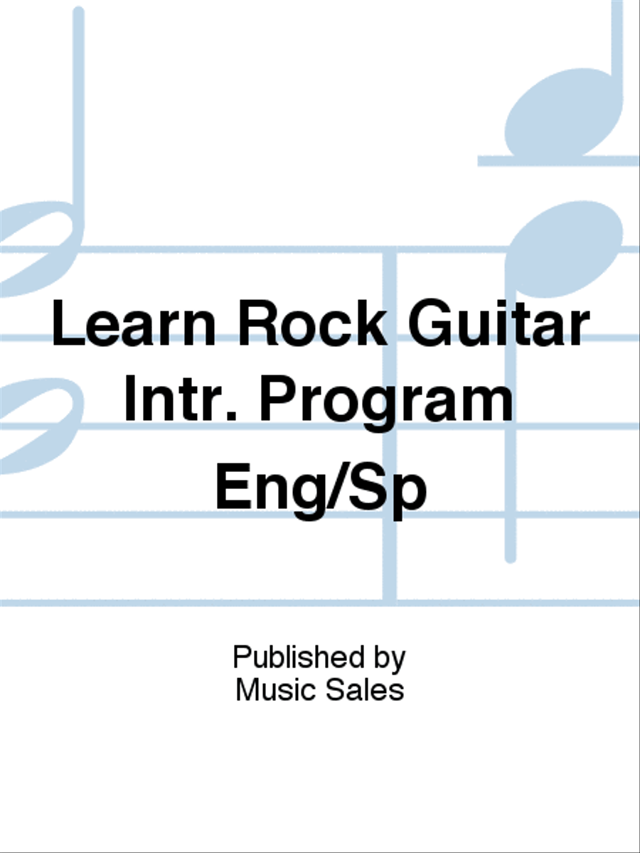 Learn Rock Guitar Intr. Program Eng/Sp Electric Guitar scores gallery preview page 1