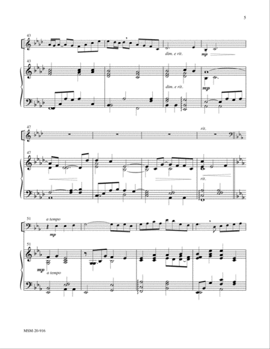 When I Survey the Wondrous Cross Cello scores gallery preview page 5