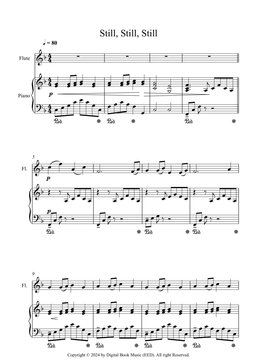 Still, Still, Still (Flute + Piano) Flute Solo scores gallery preview page 1