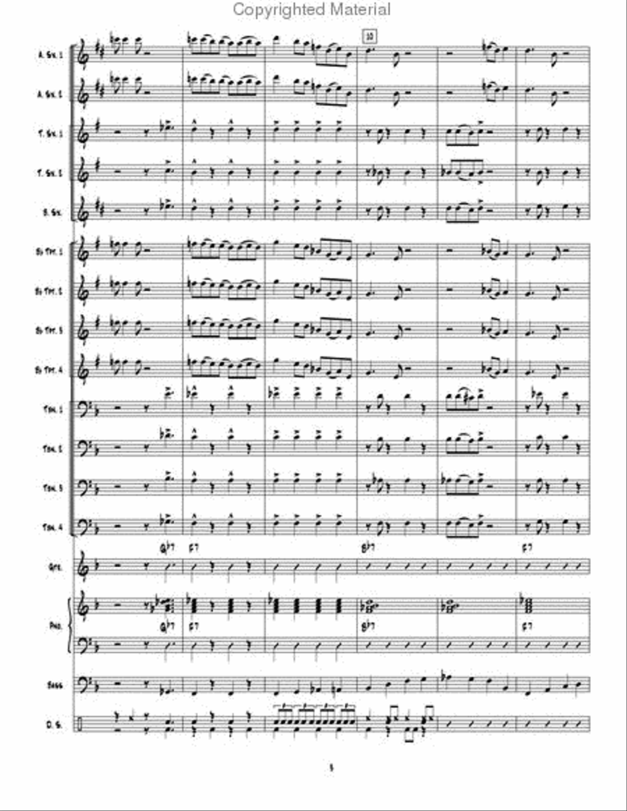 Big Red Rooster Jazz Ensemble scores gallery preview page 3