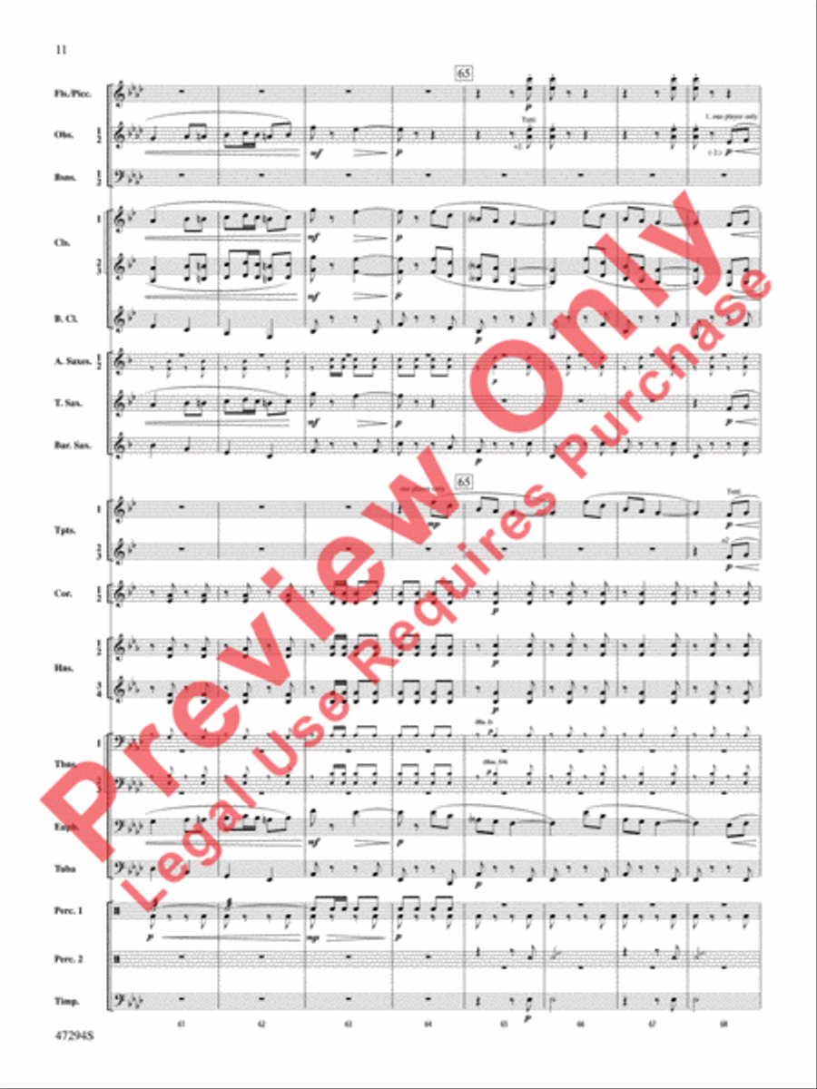 Scossa Elettrica Concert Band scores gallery preview page 12
