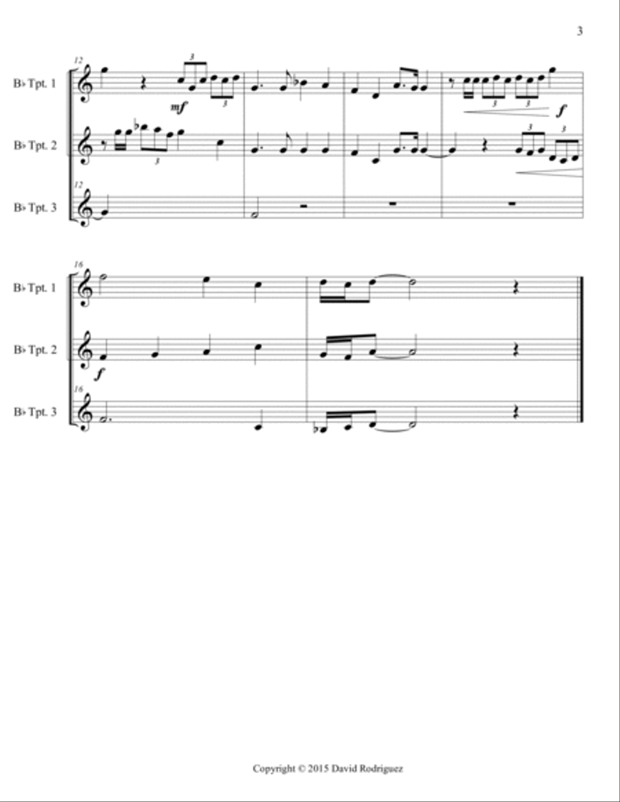 Ceremonial Fanfare Ceremonial Fanfare Brass Ensemble scores gallery preview page 3