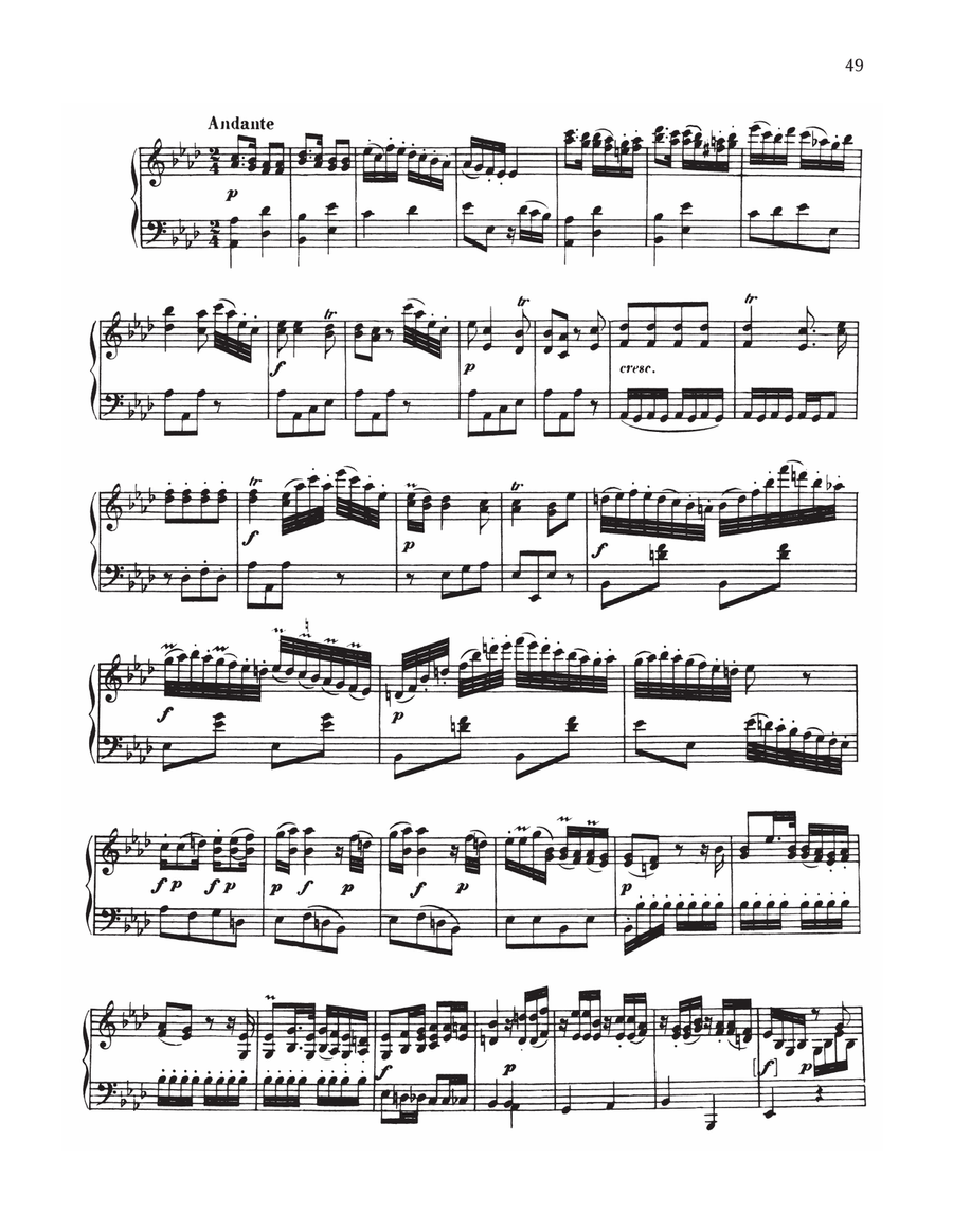 Sonata In F Minor, WoO 47, No. 2 Piano Solo scores gallery preview page 4