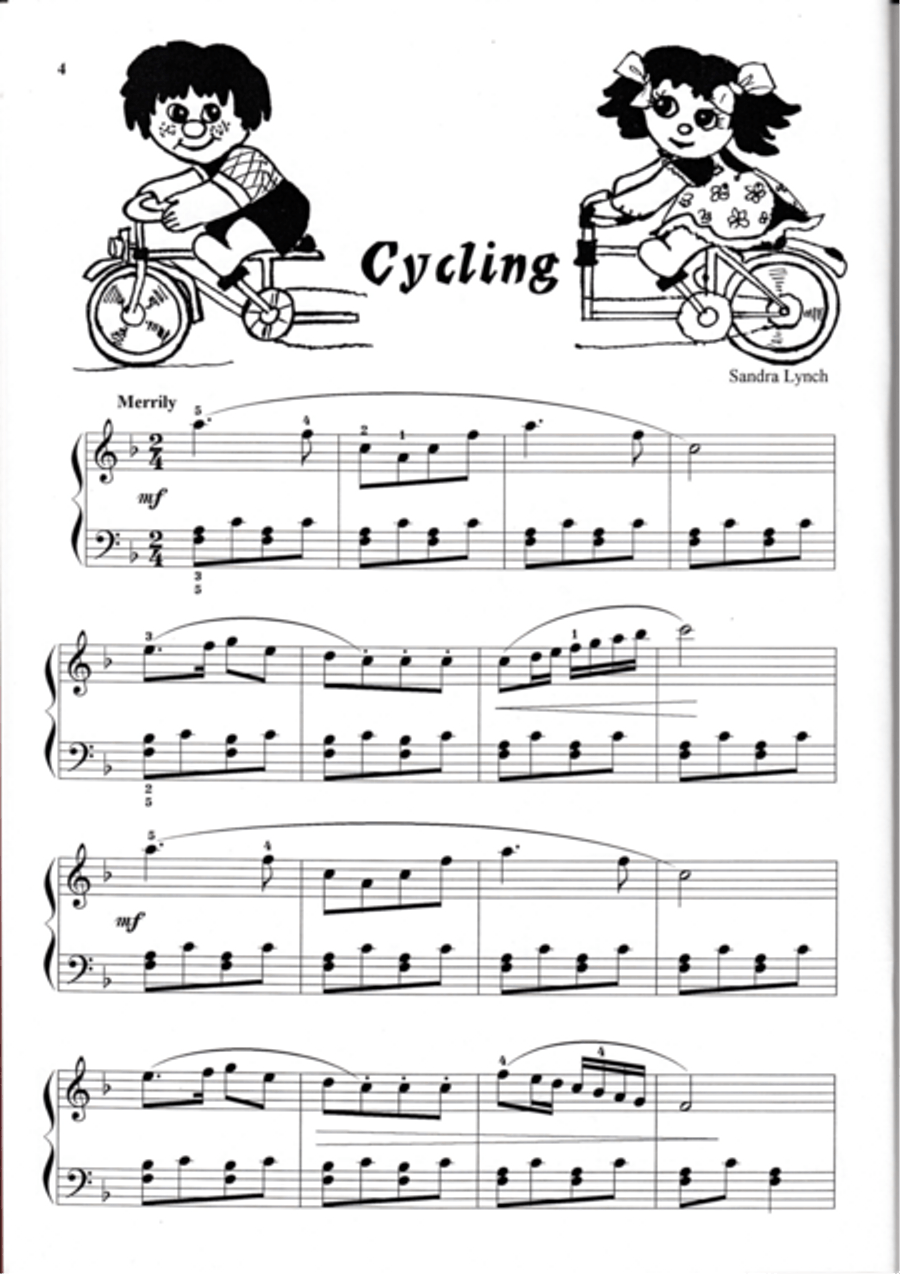 Cycling Piano Solo scores gallery preview page 1