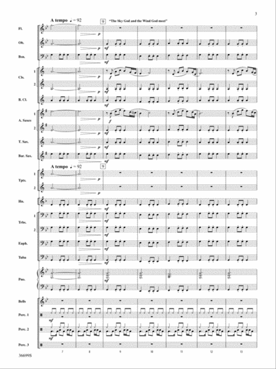 Song of the Wind: Score Concert Band scores gallery preview page 3
