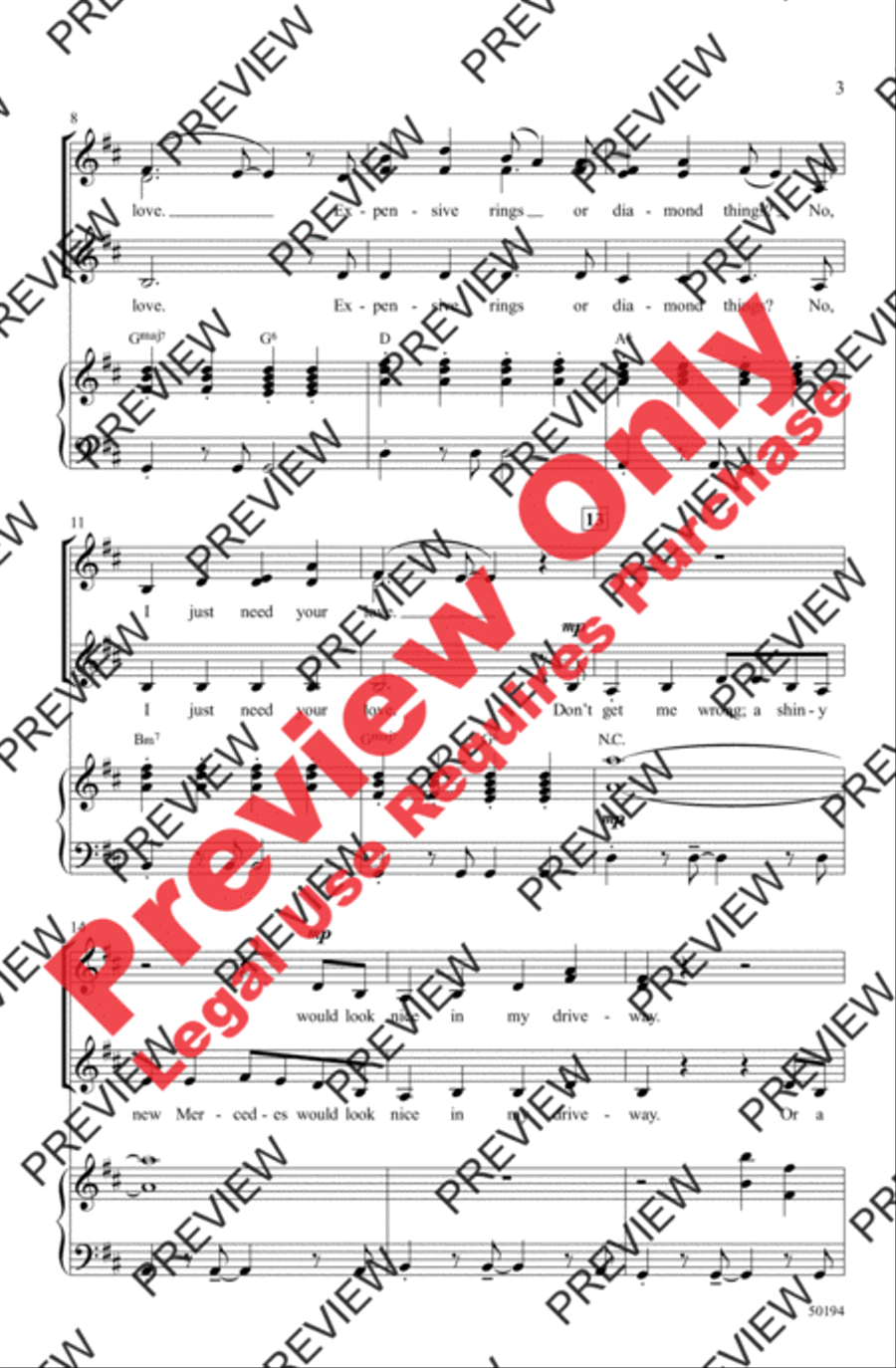 Ribbons and Bows Women's Choir scores gallery preview page 3