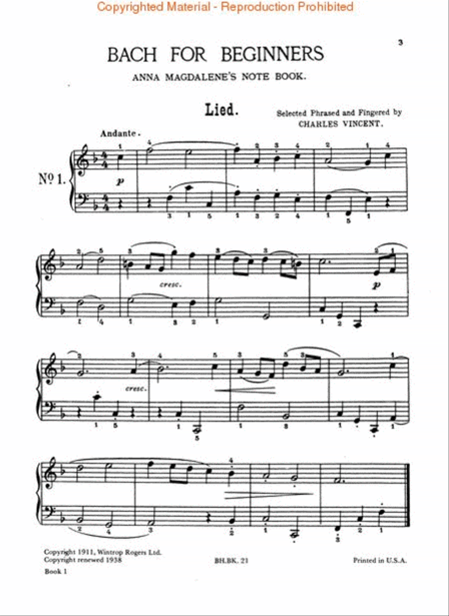 Bach for Beginners Piano Solo scores gallery preview page 2