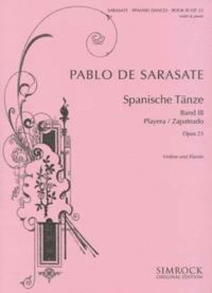 Book cover for Danze Spagnole Vol. 3 Op. 23 Playera, Zapateado