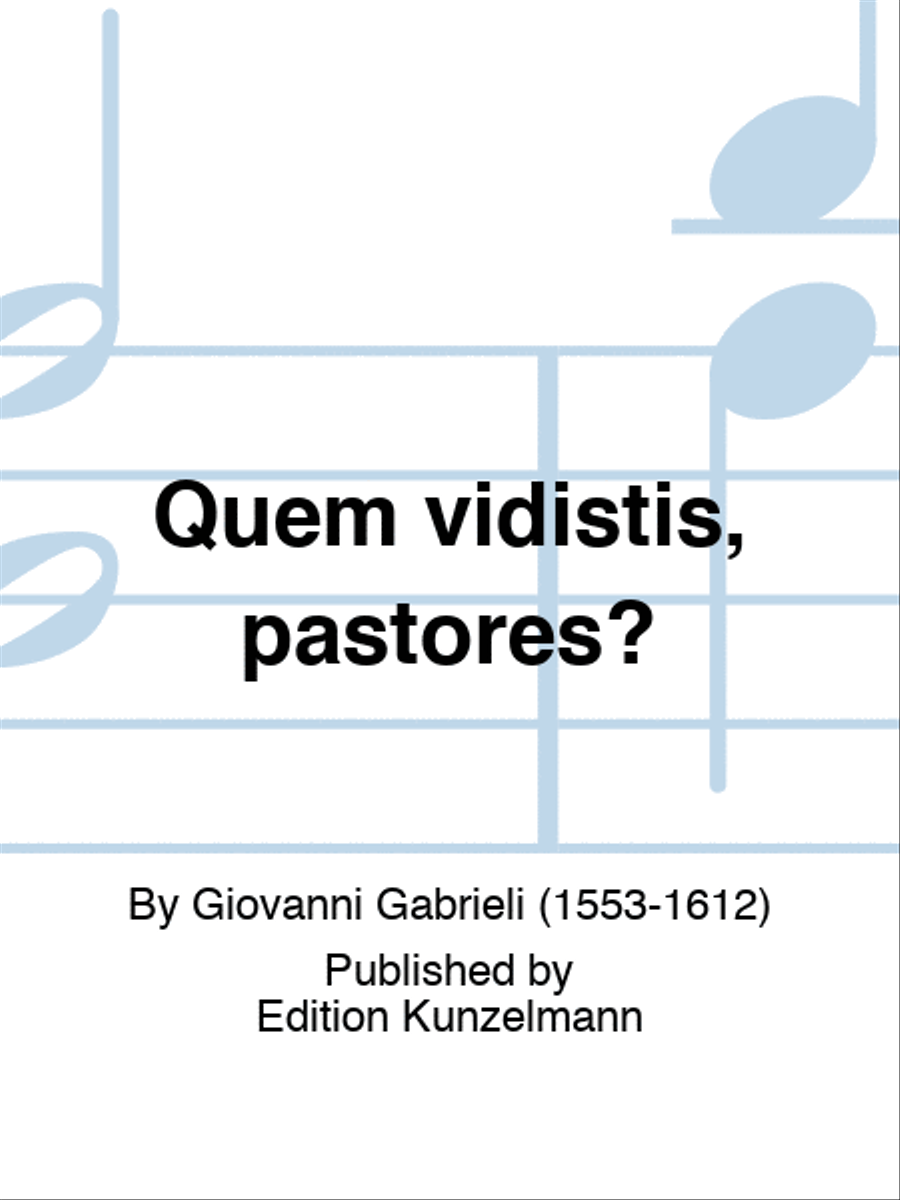 Quem vidistis, pastores? Trombone scores gallery preview page 1
