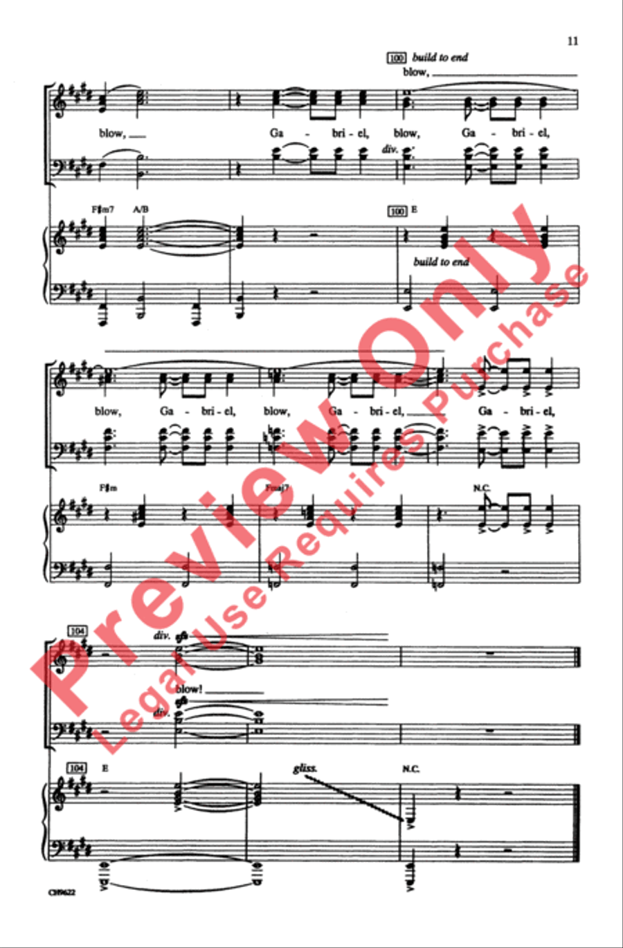 Blow, Gabriel, Blow 4-Part scores gallery preview page 11