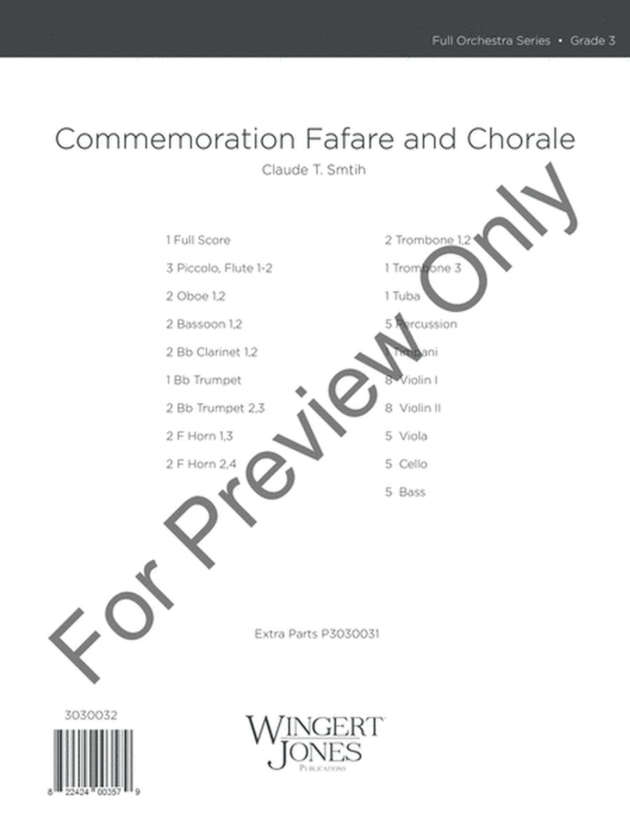 Commemoration Fanfare and Chorale