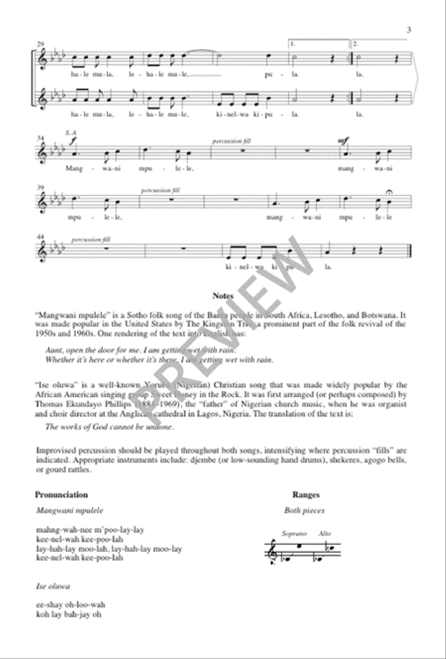 Two African Pieces Two African Pieces SA scores gallery preview page 4