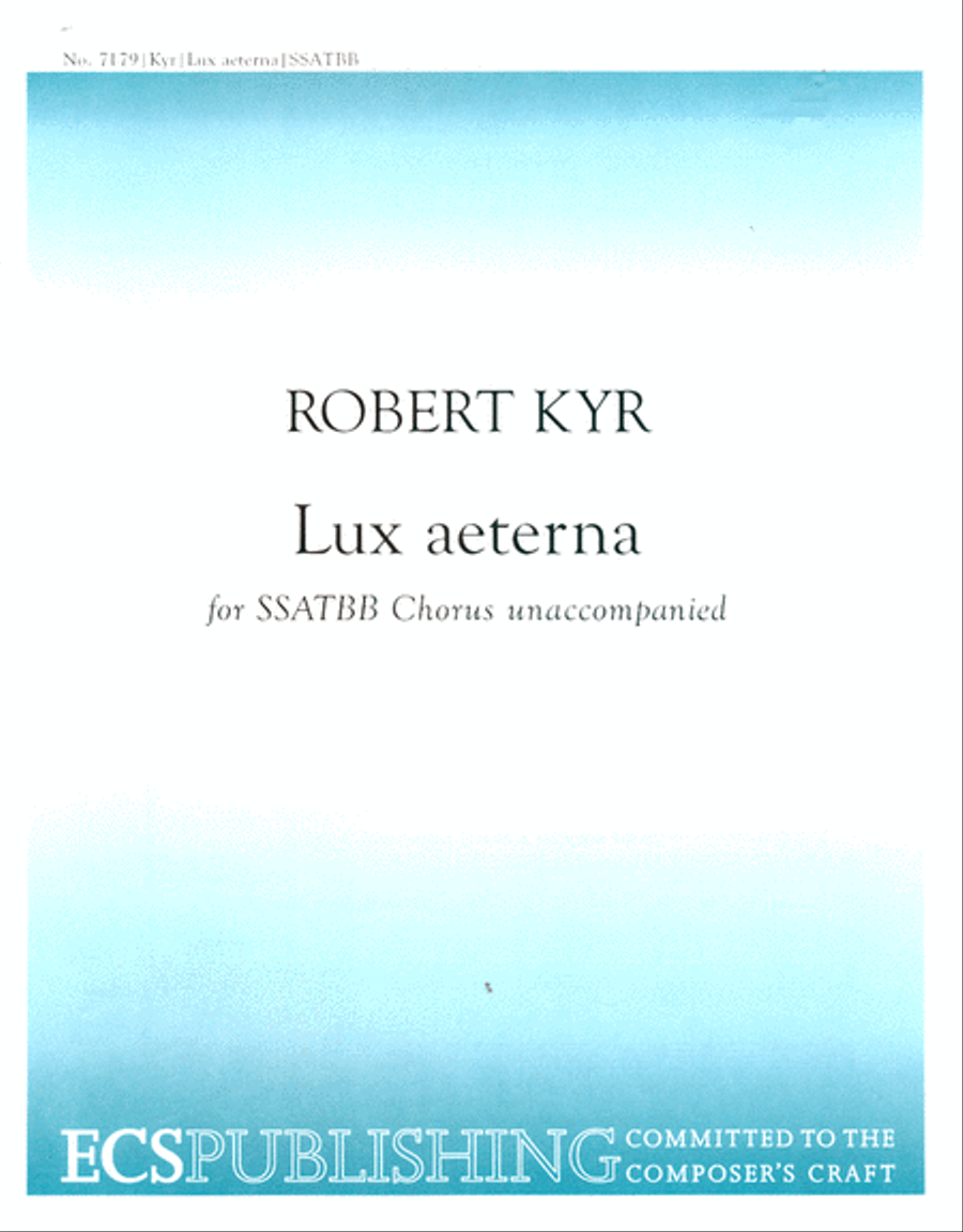 Lux aeterna 4-Part scores gallery preview page 1