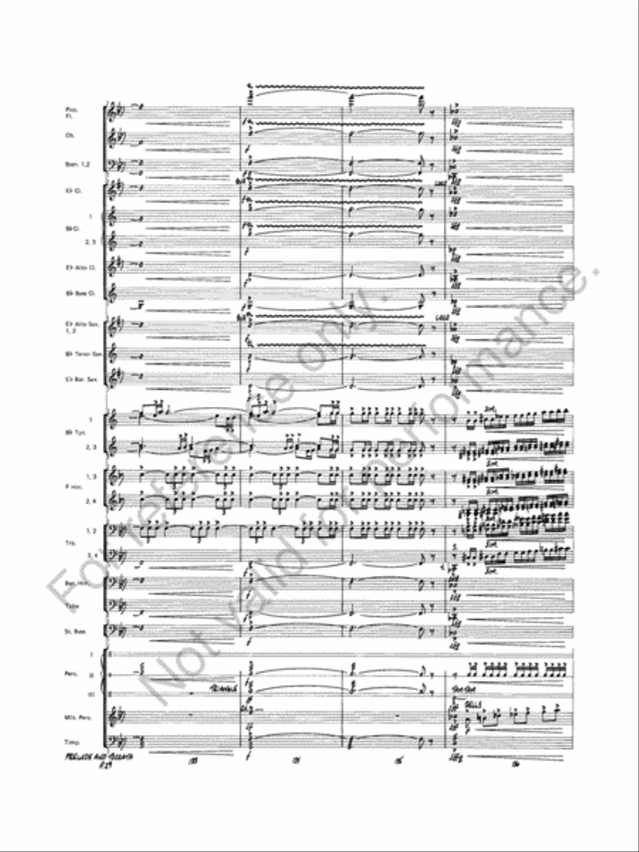Prelude And Toccata Concert Band scores gallery preview page 30