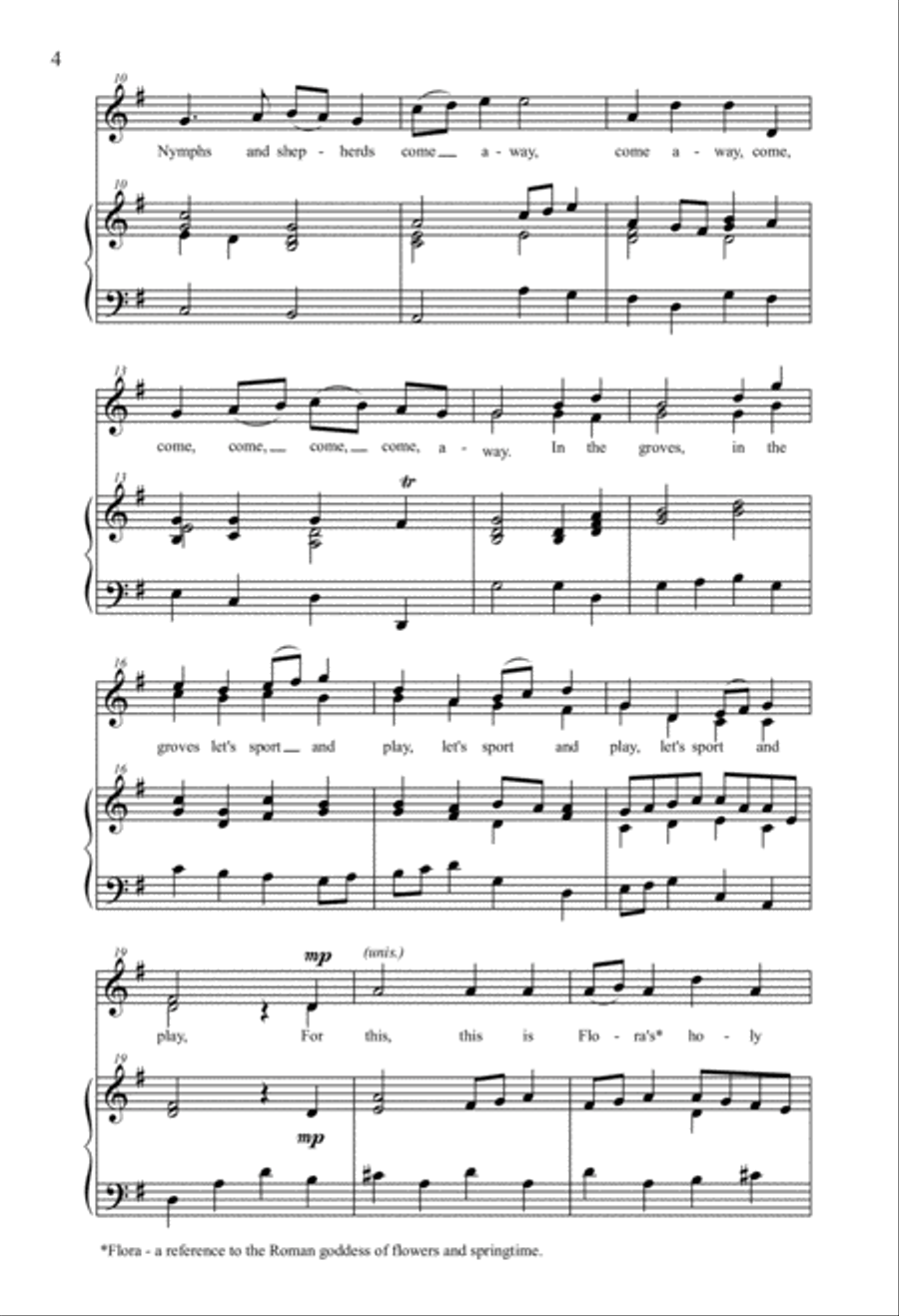 Nymphs and Shepherds Nymphs and Shepherds Unison Choir scores gallery preview page 2