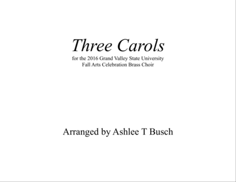 Three Carols image number null